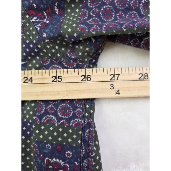 Van Heusen 417 Men's Large Multicolored Pattern Long Sleeve Button Up Shirt - Picture 4 of 7